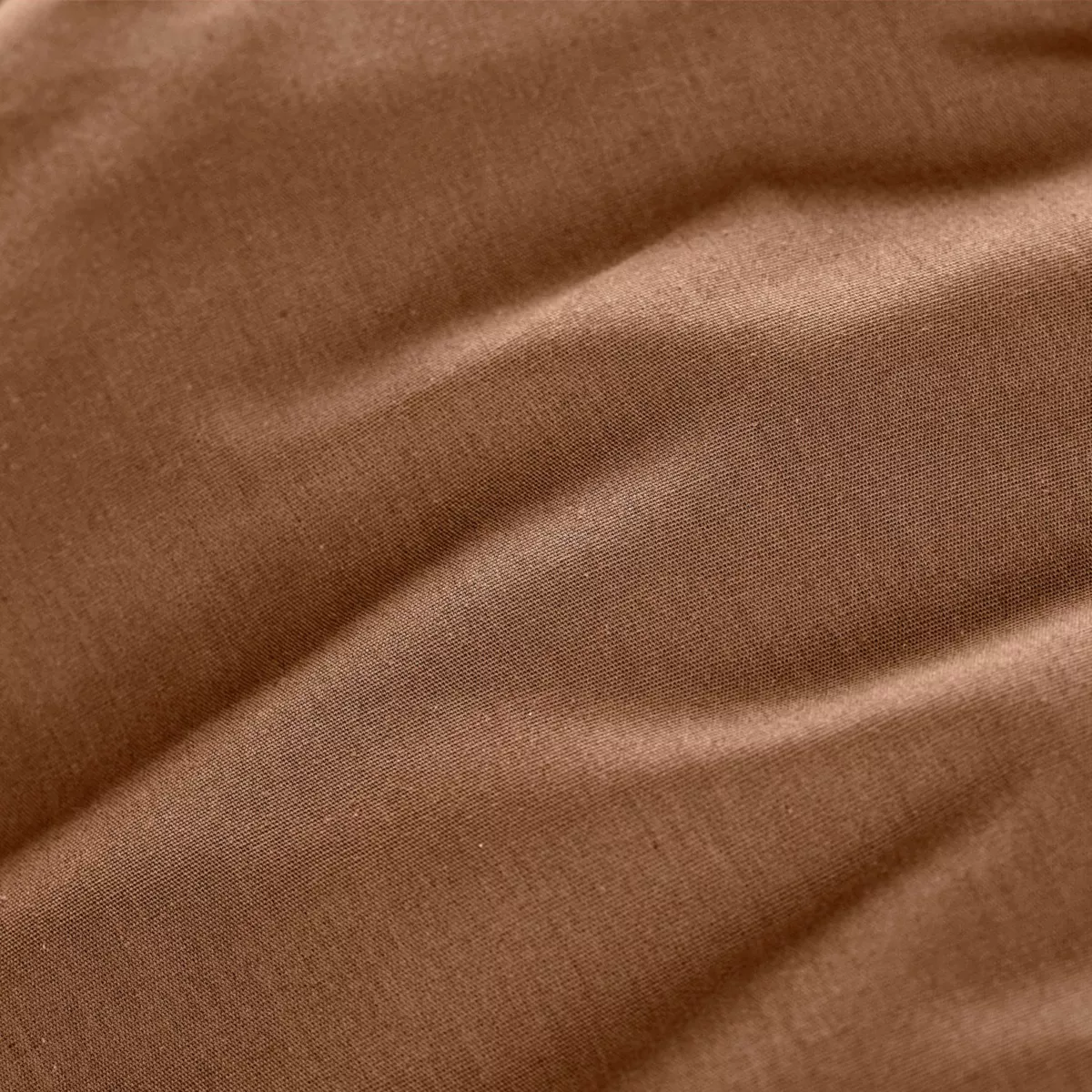 Drap housse percale de coton (140 x 200 cm) Cali Cappuccino