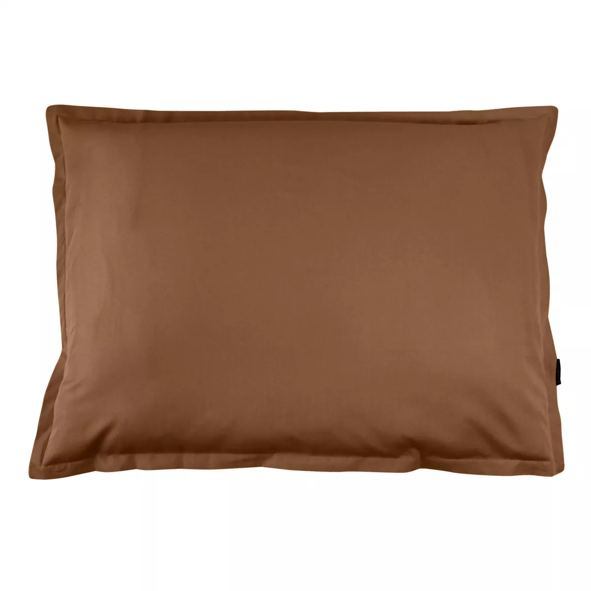 Funda de almohada rectangular de percal de algodón (80 cm) Cali Cappuccino