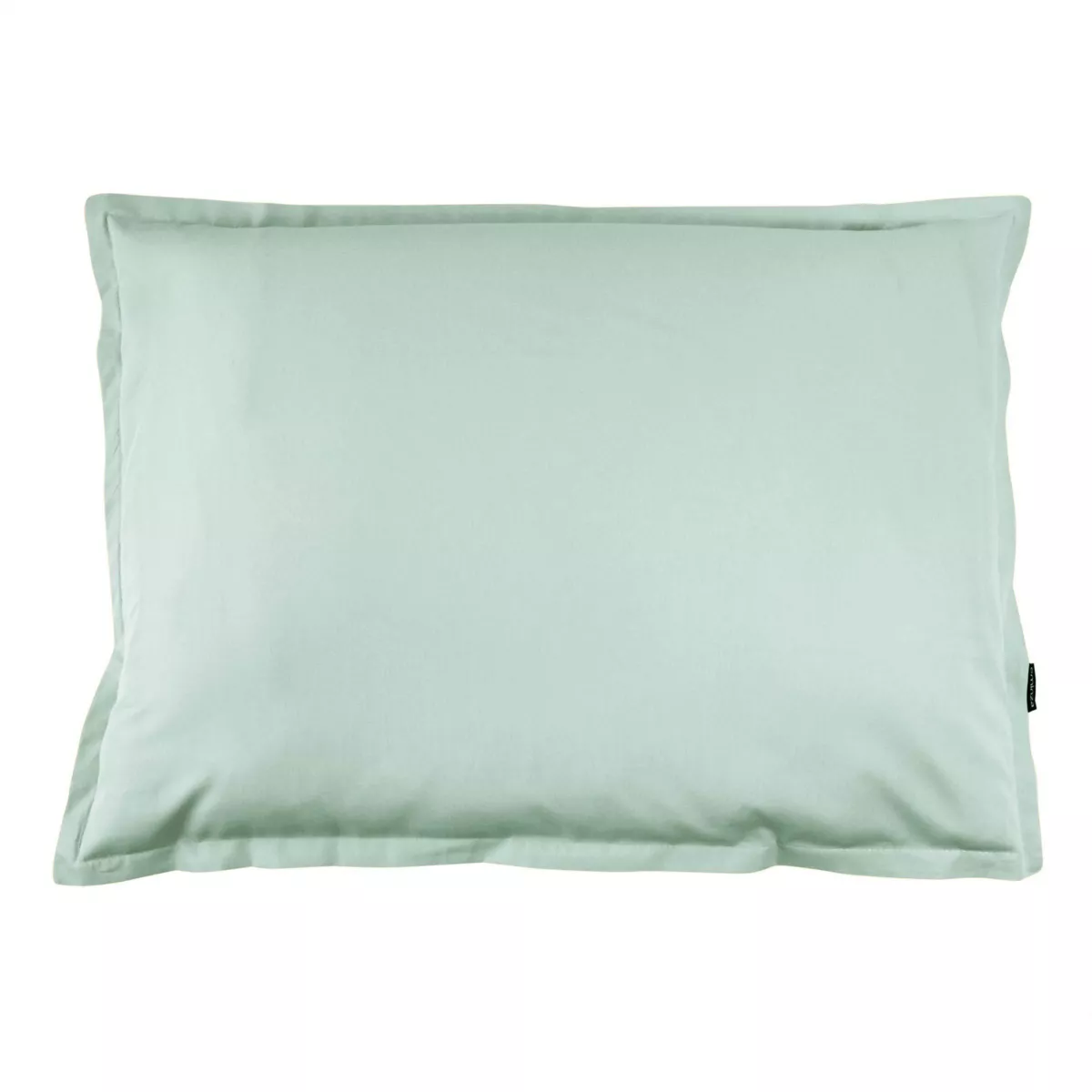 EM - Taie d'oreiller volant plat 50 x 80 cm Percale unie CALI Eucalyptus