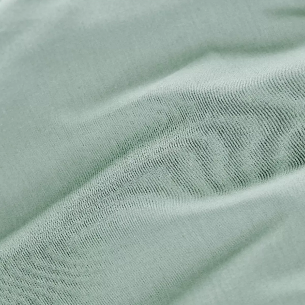 Sábana plana de percal de algodón (240 x 300 cm) Cali Verde eucalipto