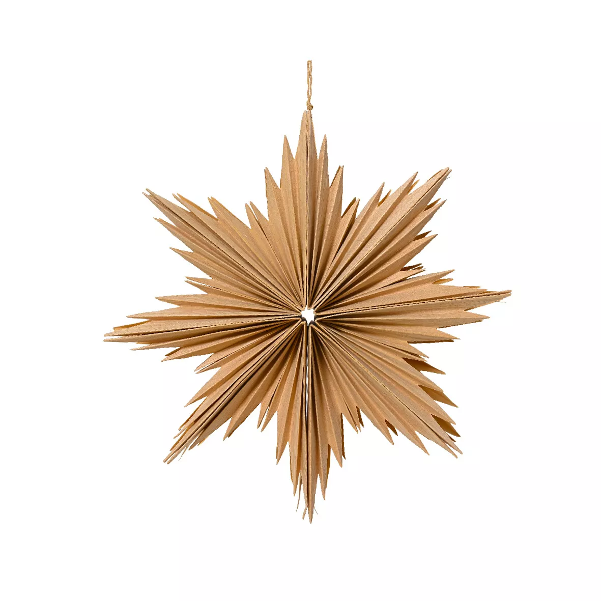 1 Etoile papier dia30-H8cm naturel 