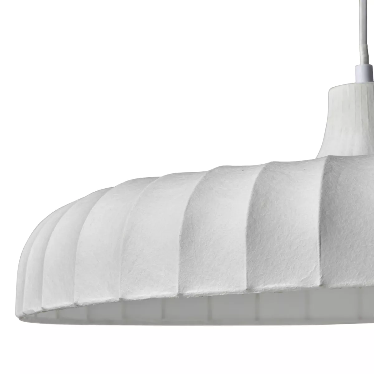 Suspension Tissu 'Marcel' Blanche Dim : l50xH15xP50cm