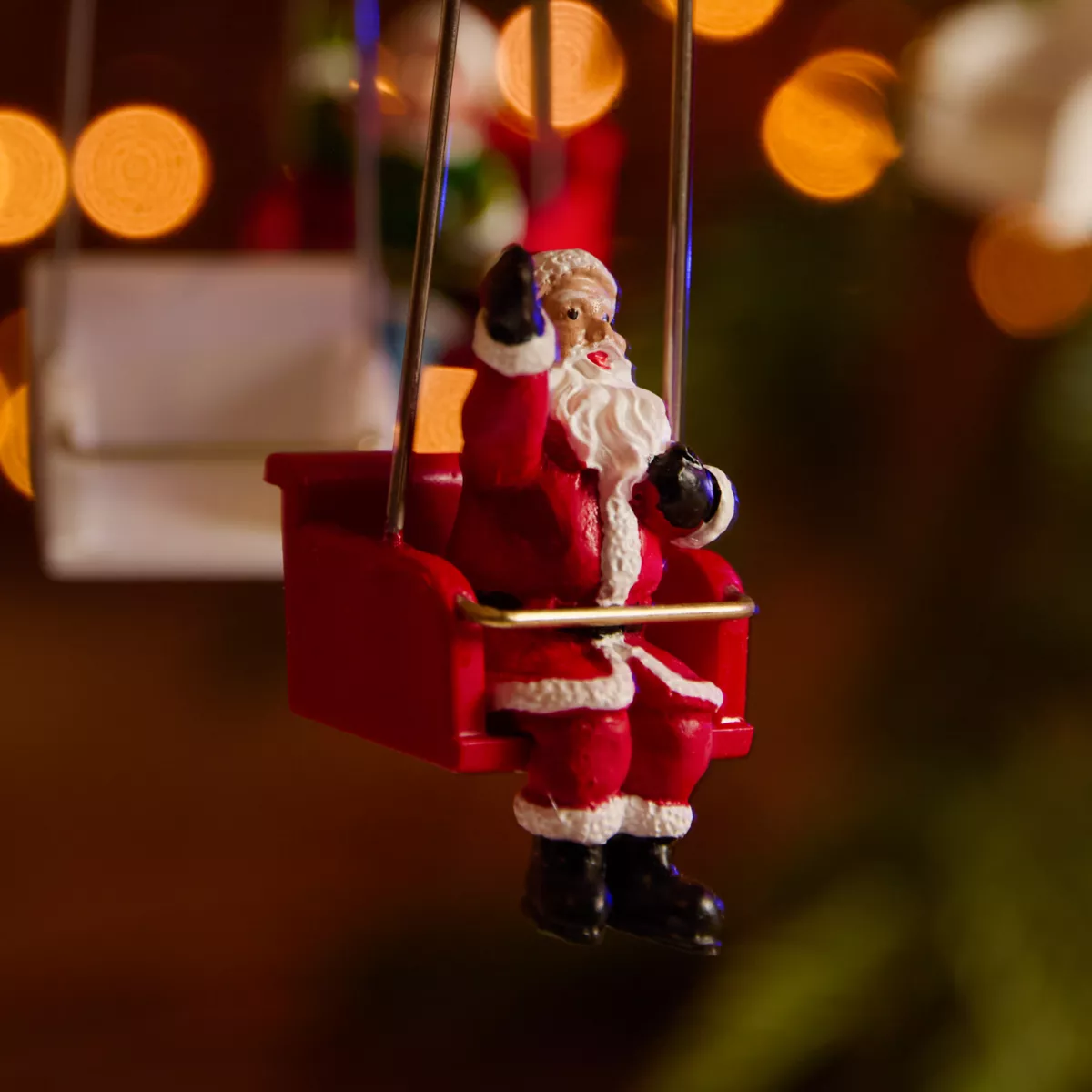 Villaggio di Natale luminoso, animato e musicale (H52 cm) Giostra di emozioni