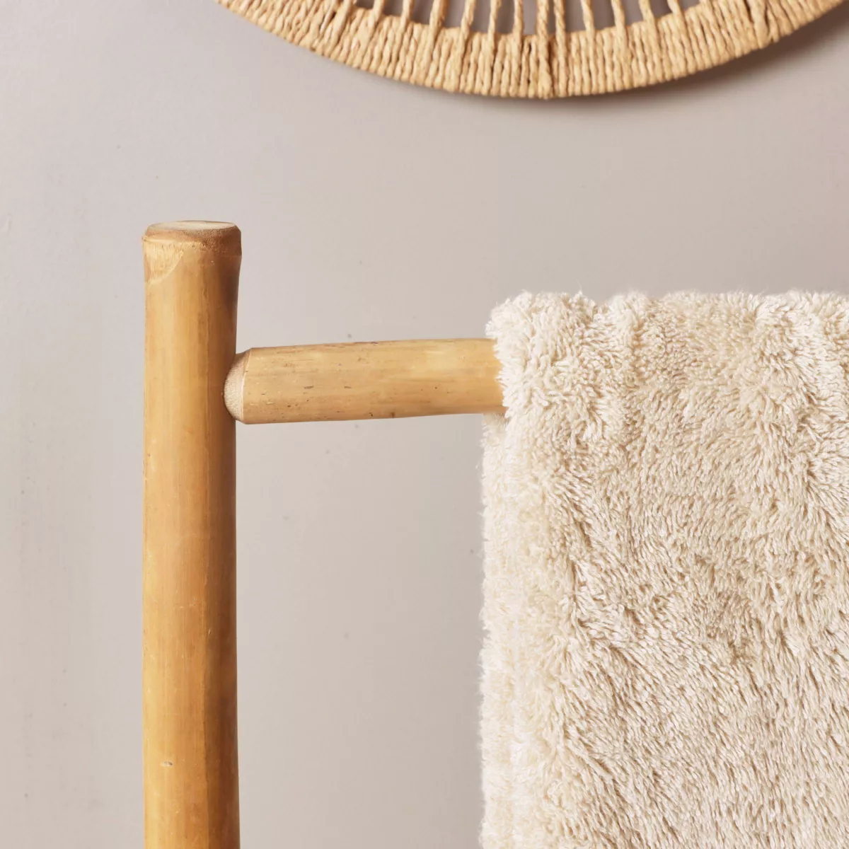 Toallero caña de bambú 2 niveles (H104 cm) Bali