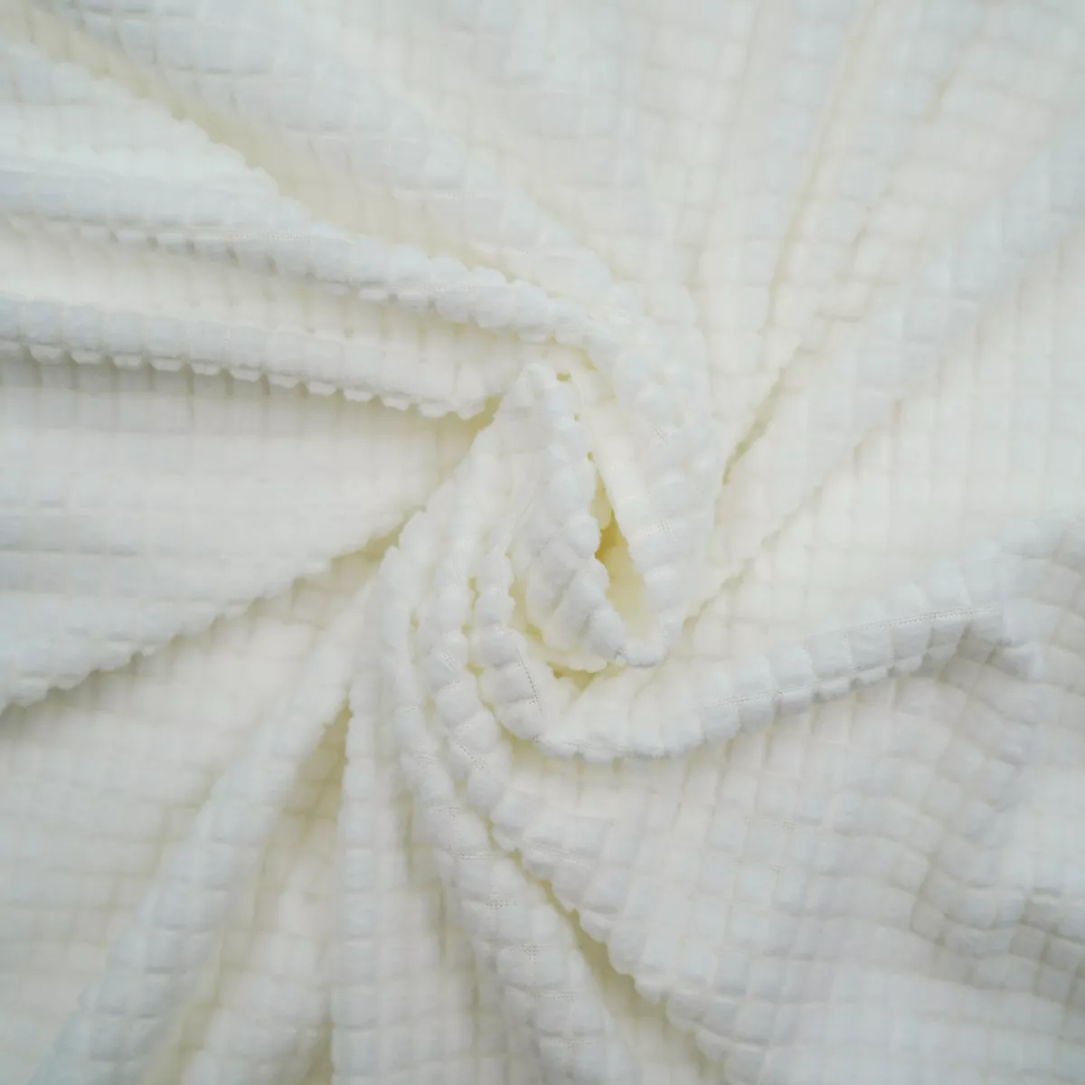 Protge CanapŽ Extensible (225 x 245 x 60 cm) Sacha Blanc, Polyester GaufrŽ