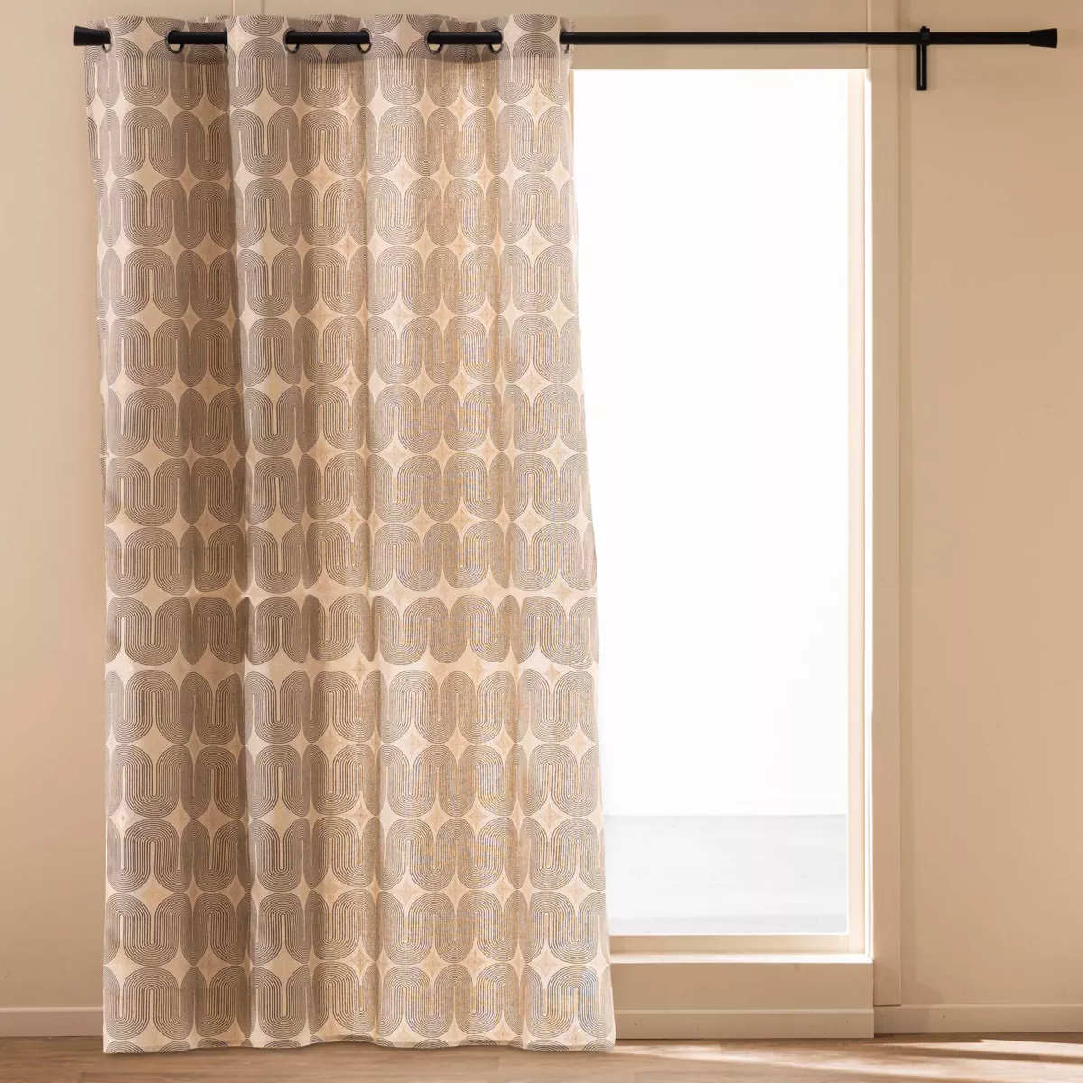 Tenda in cotone (140 x 280 cm) Ondine Nero