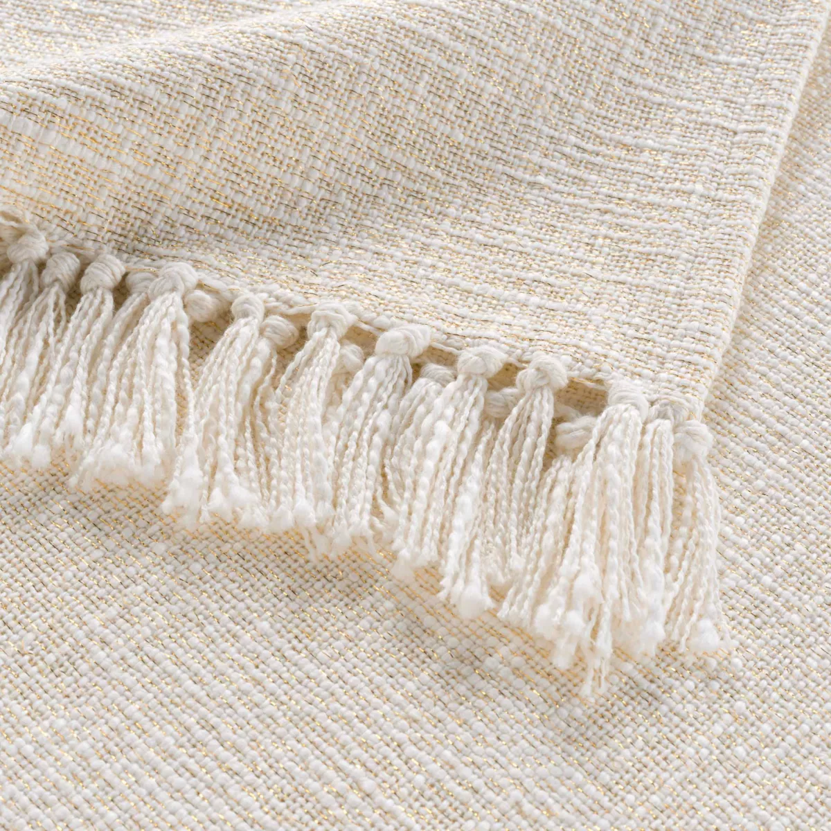 Plaid ˆ Franges (125 x 150 cm) Ziggy, Coton & Polyester