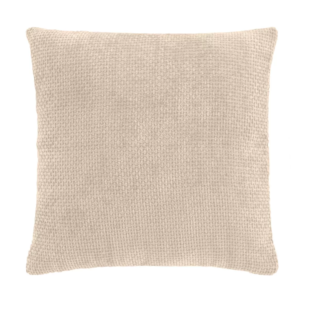 Coussin DŽhoussable (45 x 45 cm) Leo Naturel, Velours Chenille