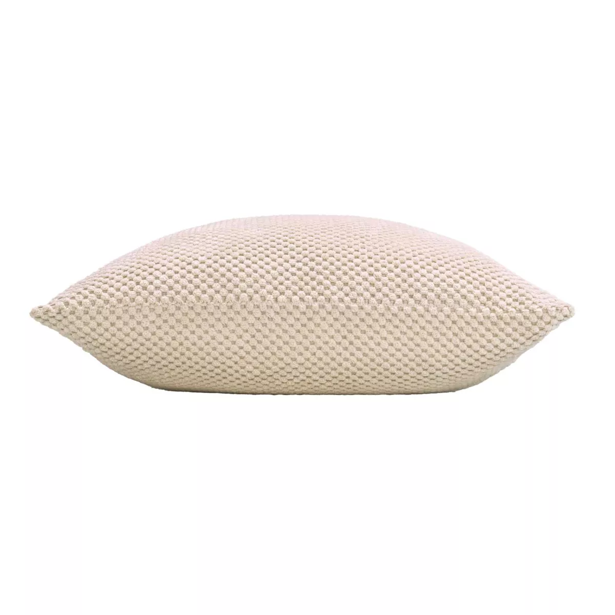 Coussin DŽhoussable (45 x 45 cm) Java Naturel, Flanelle Relief Unie