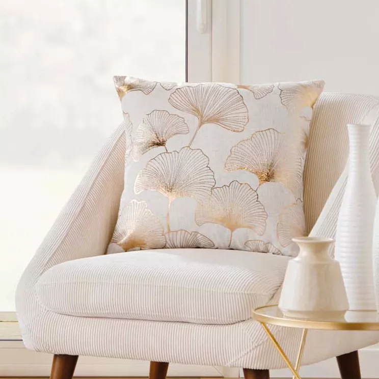 Coussin DŽhoussable (45 x 45 cm) Kenzy, Polyester & Lin