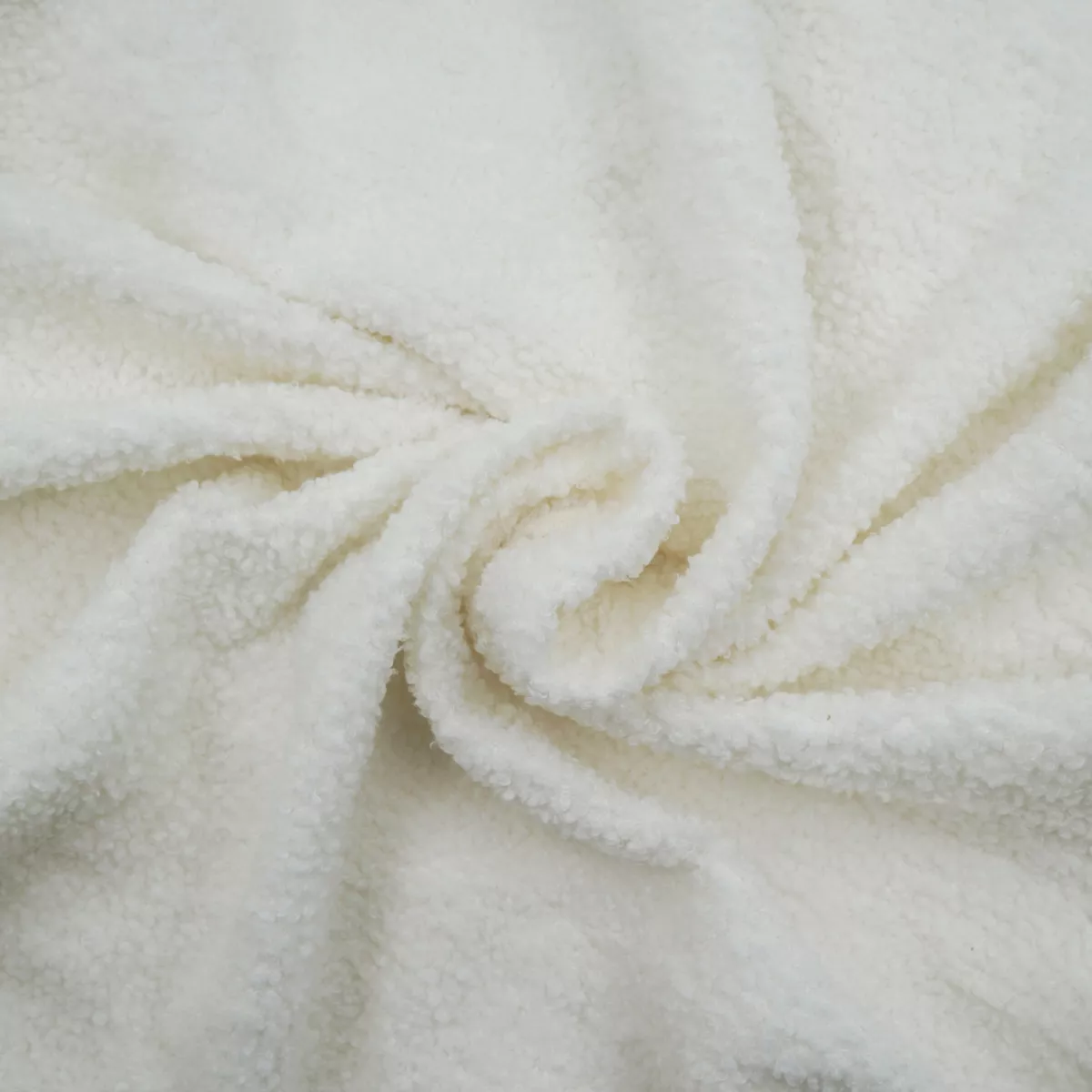 Housse de Chaise Extensible (40 x 40 x 65 cm) Laina Naturel, Polyester Bouclette