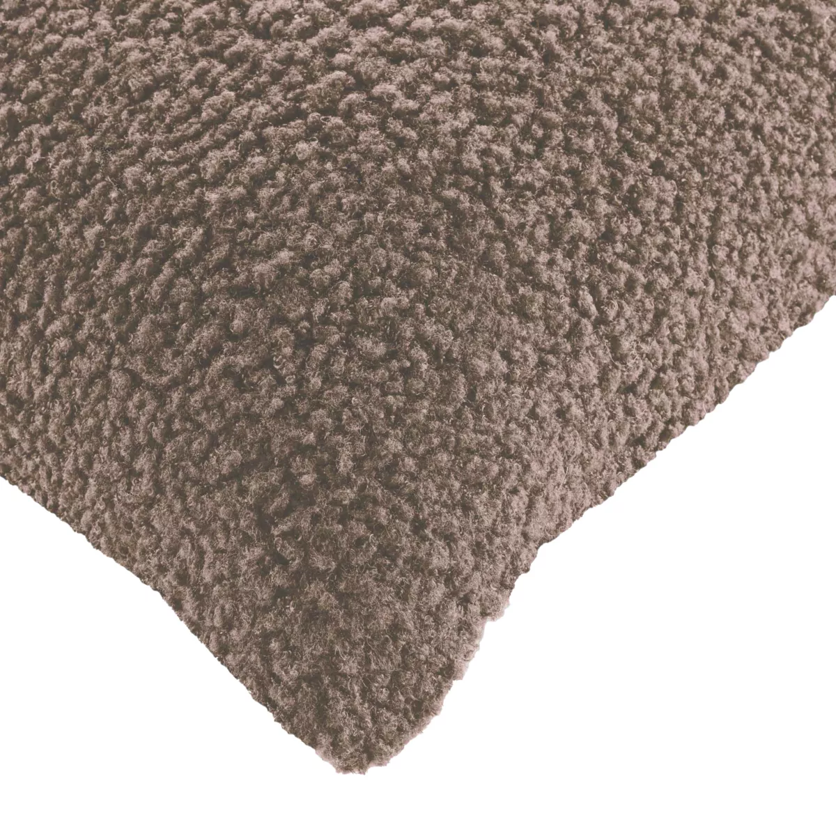 Housse de Coussin (40 x 40 cm) Woolen Petrole, Bouclette Unie