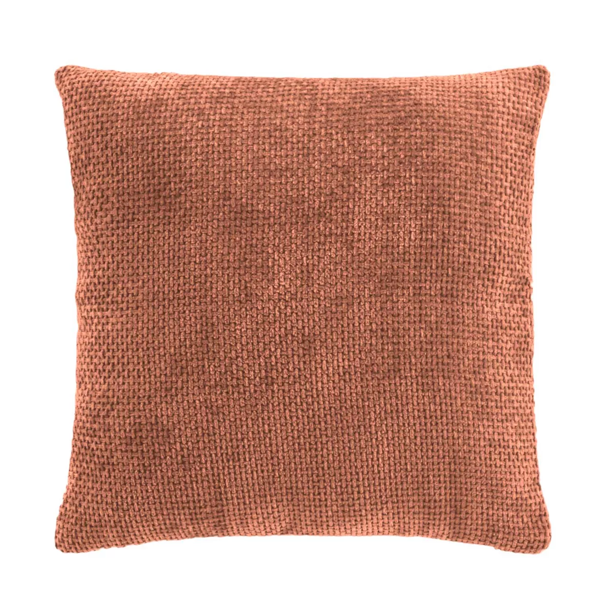 Housse de Coussin (40 x 40 cm) Leo Mocha, Velours Chenille