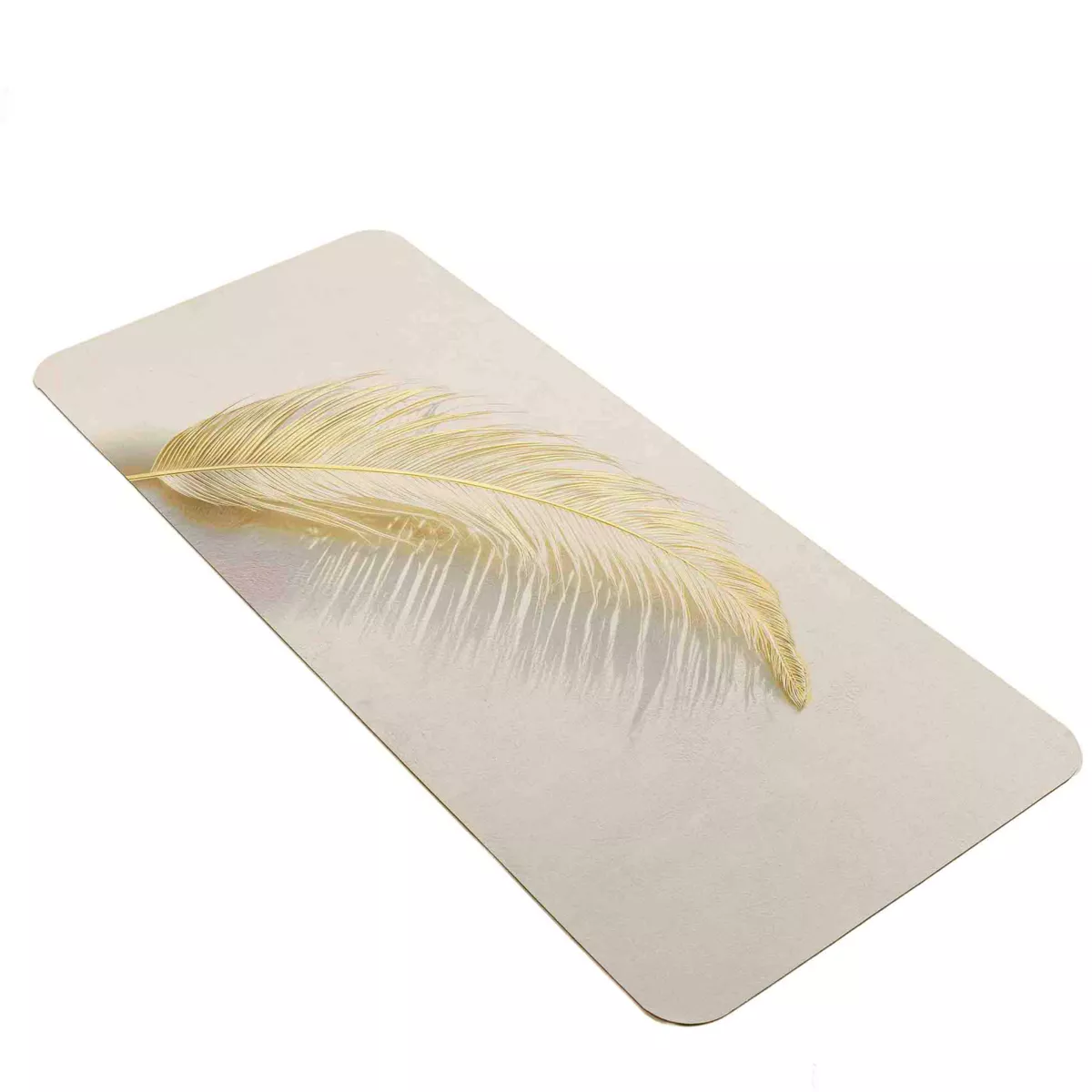 Tappeto da bagno ultra-assorbente (120 x 50 cm) Angelica Ecru