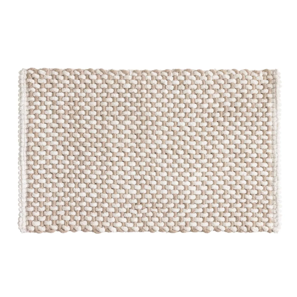 Tapis de Bain (50 x 80 cm) Rafael Sable, Coton/Polyester Chenille