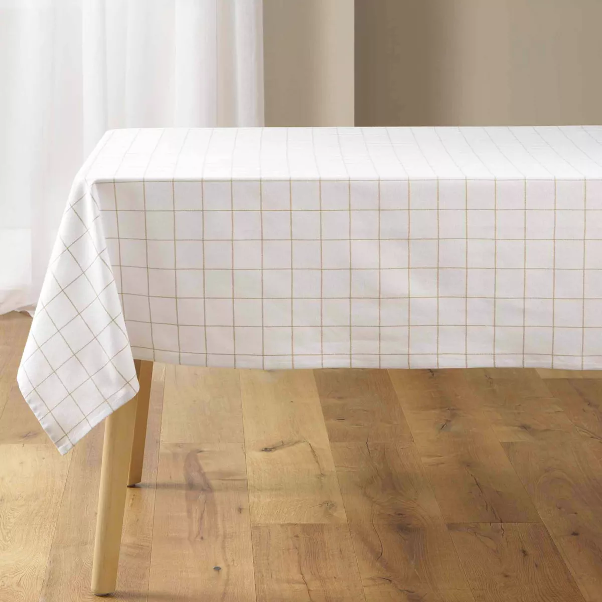 Nappe Rectangle (140 x 240 cm) Axel, Coton & Polyester TissŽ