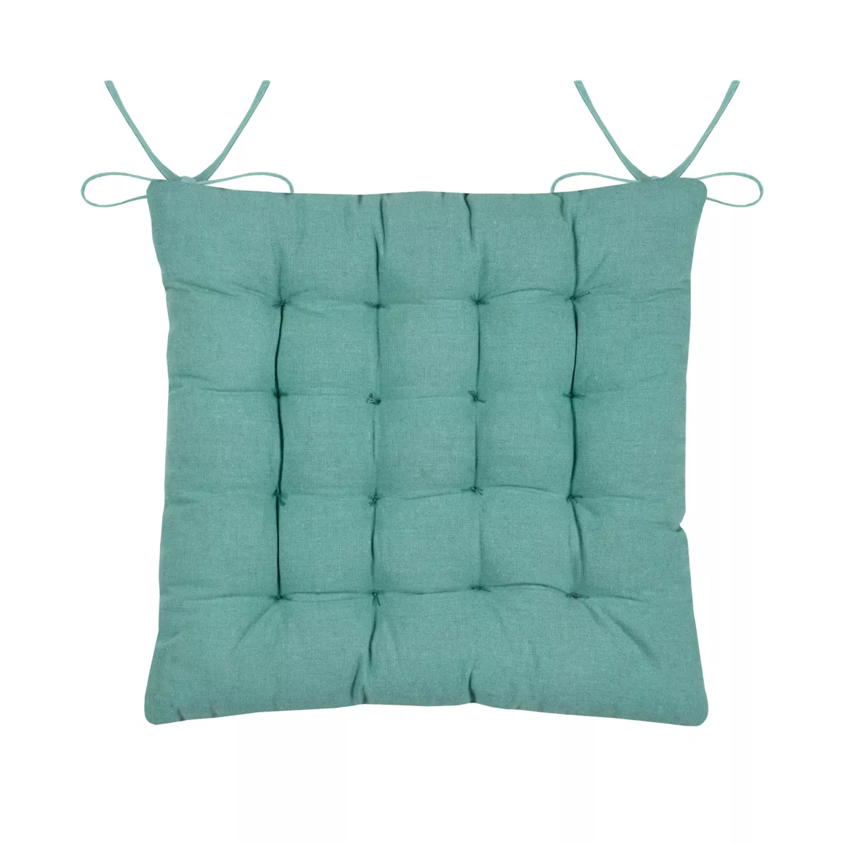 Cuscino per sedia quadrato in cotone (38 x 38 cm) Barbados Ecru