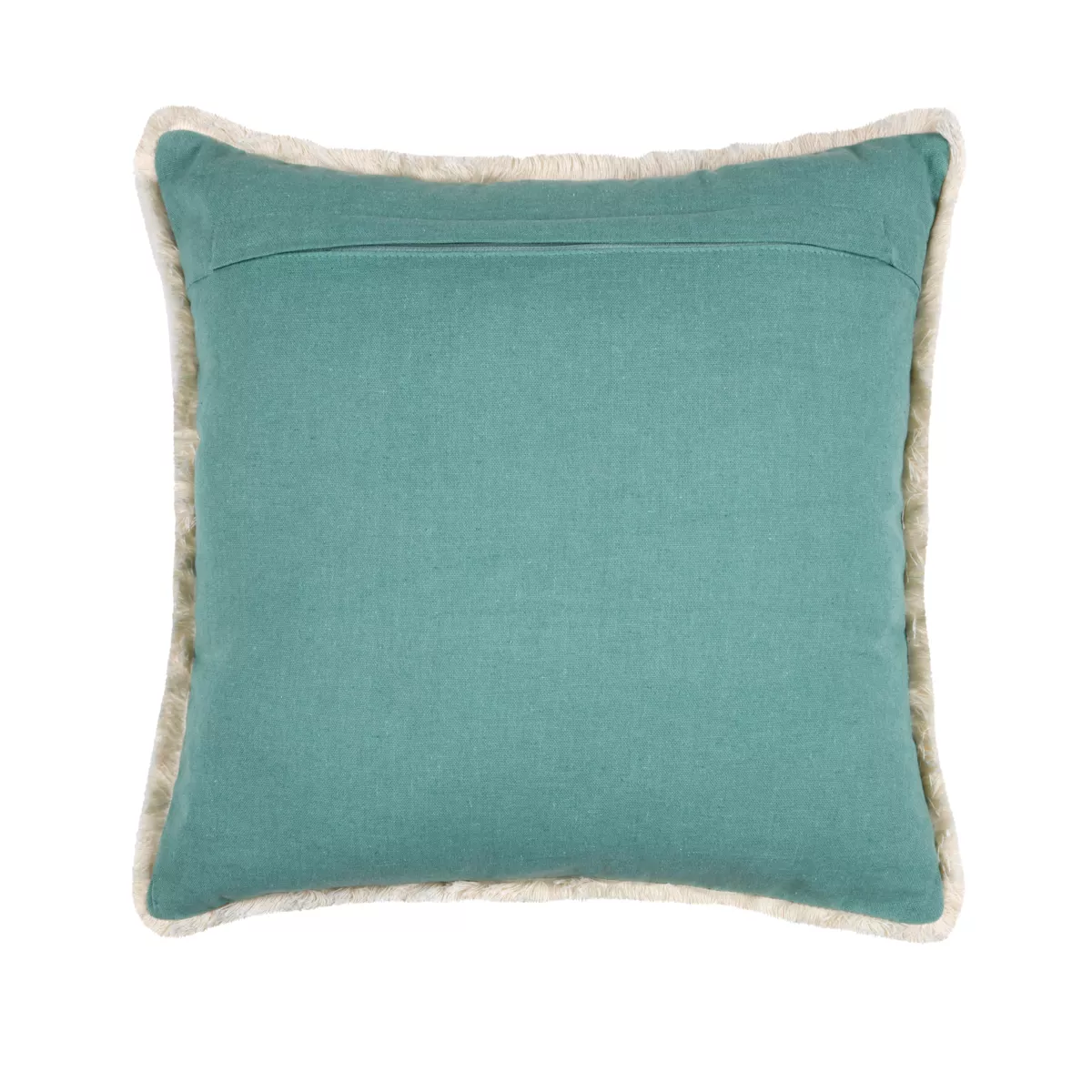Cuscino quadrato in cotone (45 x 45 cm) Barbados Verde celadon