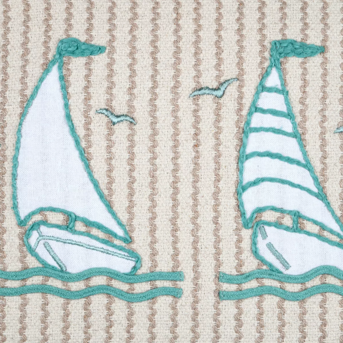 Cojín cuadrado de algodón (45 x 45 cm) Barbados Beige