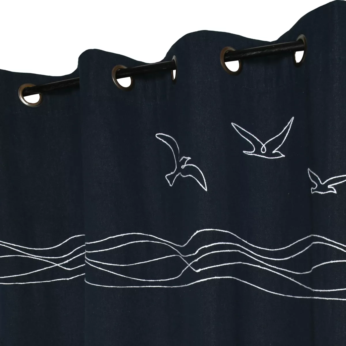 Tenda in cotone (140 x 260 cm) Bordemer Blu navy