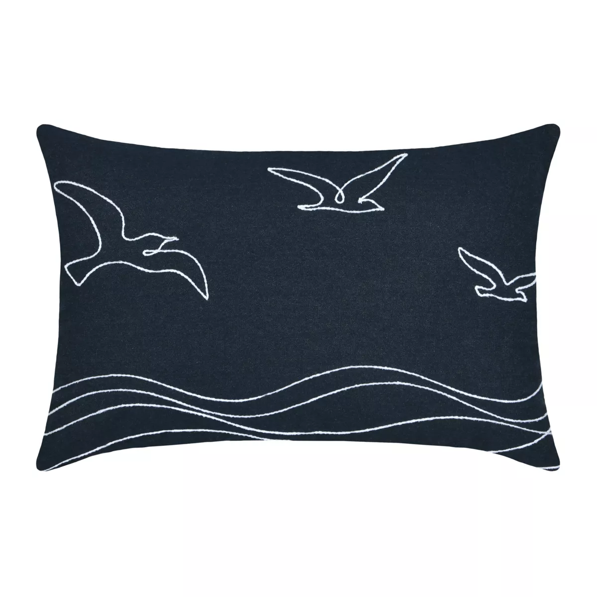 Cuscino rettangolare in cotone (40 x 60 cm) Bordemer Blu jeans
