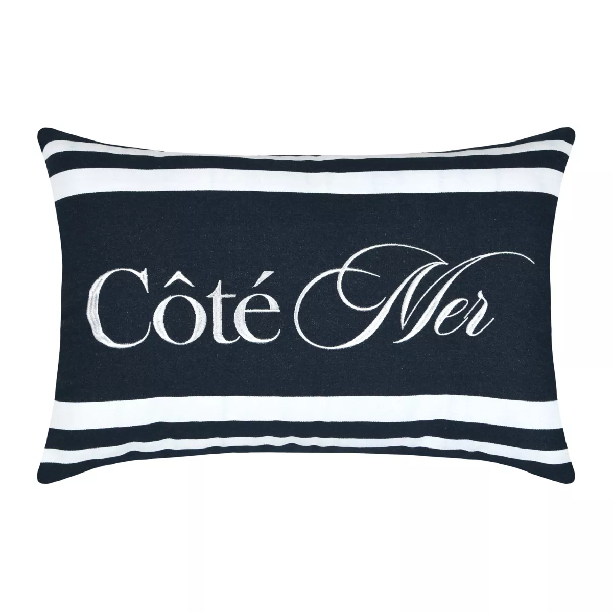 Cuscino Rettangolare in cotone (40 x 60 cm) Bordemer Blu navy
