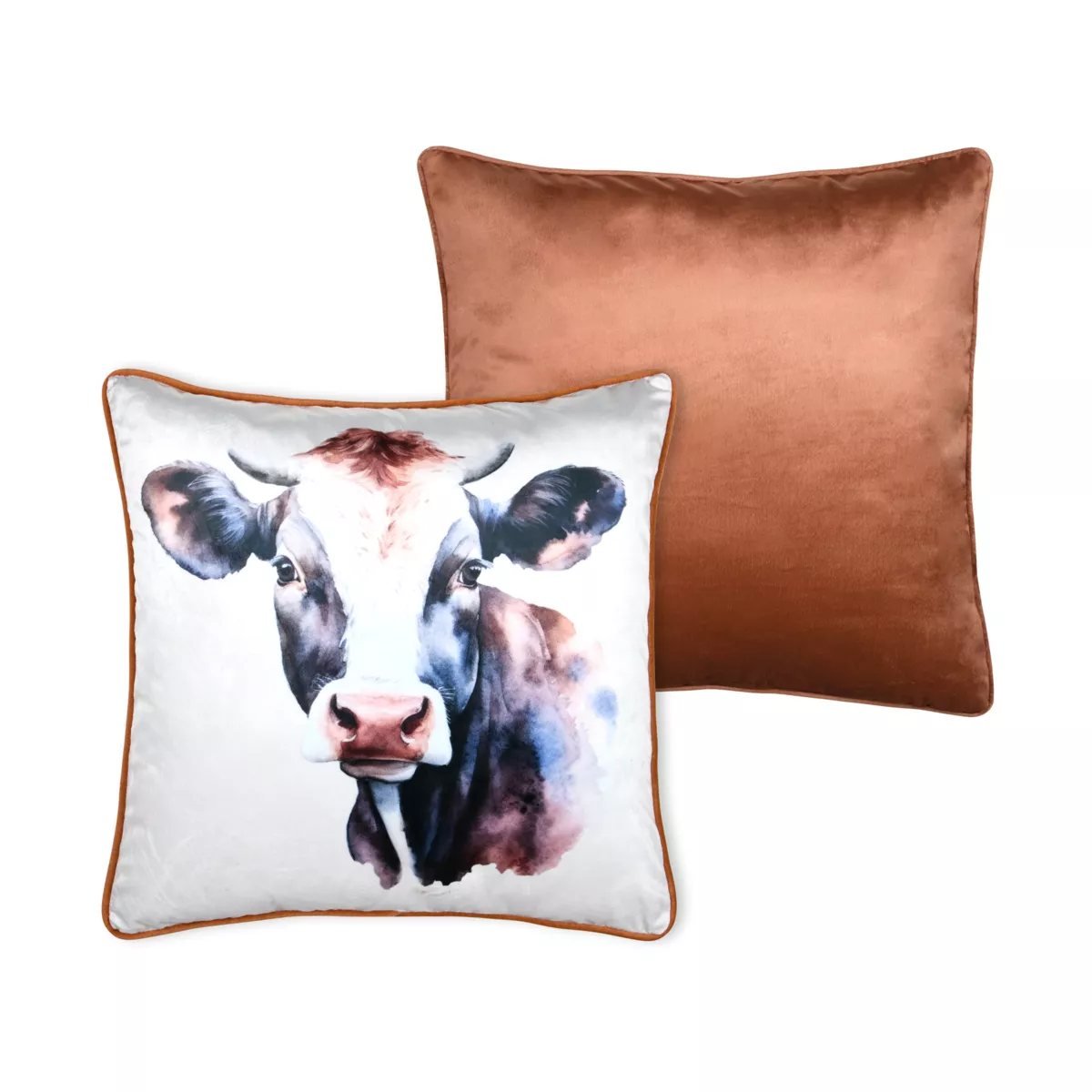Cuscino quadrato (50 x 50 cm) Fernande Marrone scuro