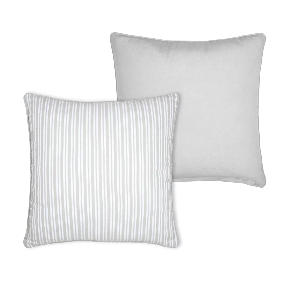 Cuscino quadrato in cotone (50 x 50 cm) Joséphine Grigio