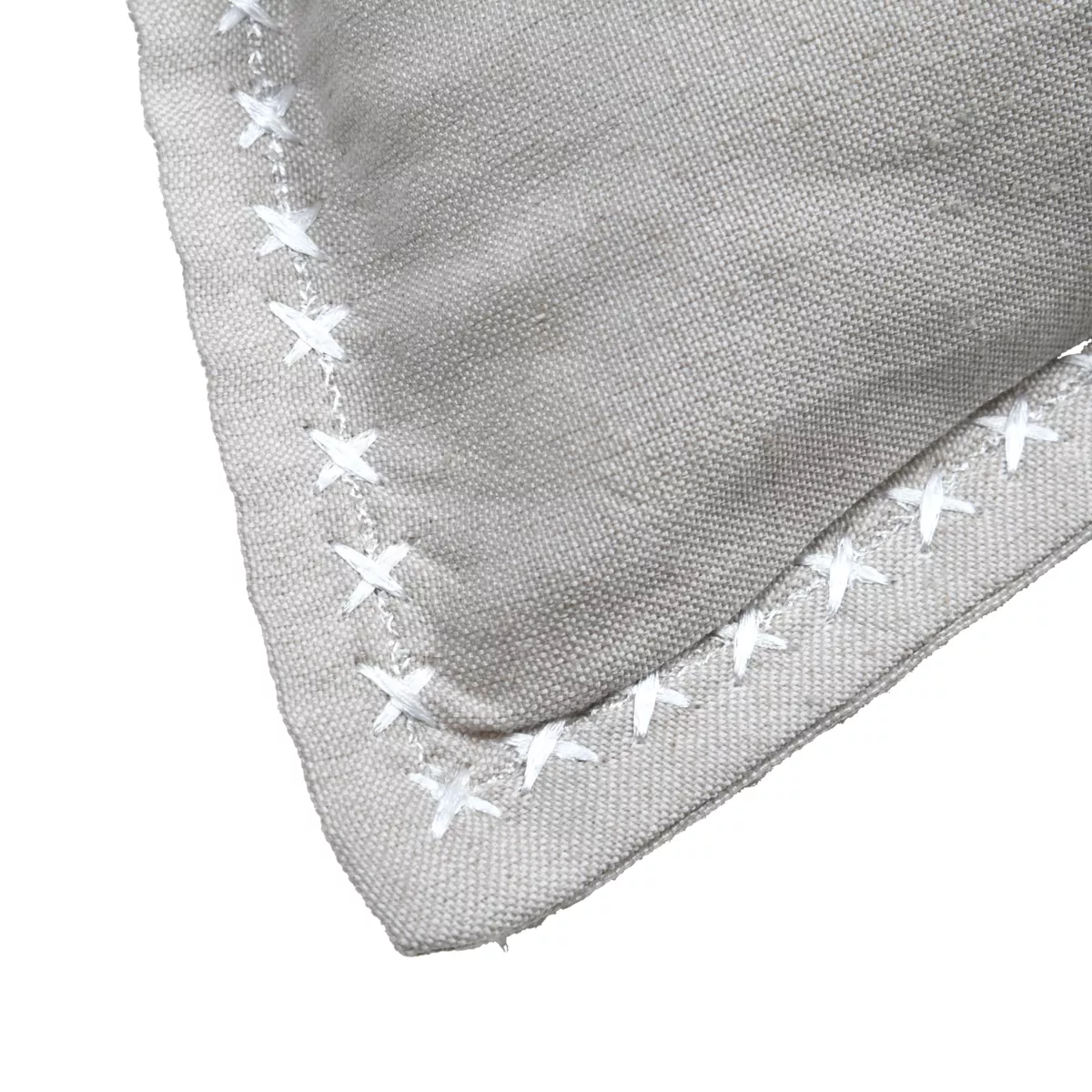 Cuscino quadrato in cotone (50 x 50 cm) Joséphine Grigio chiaro