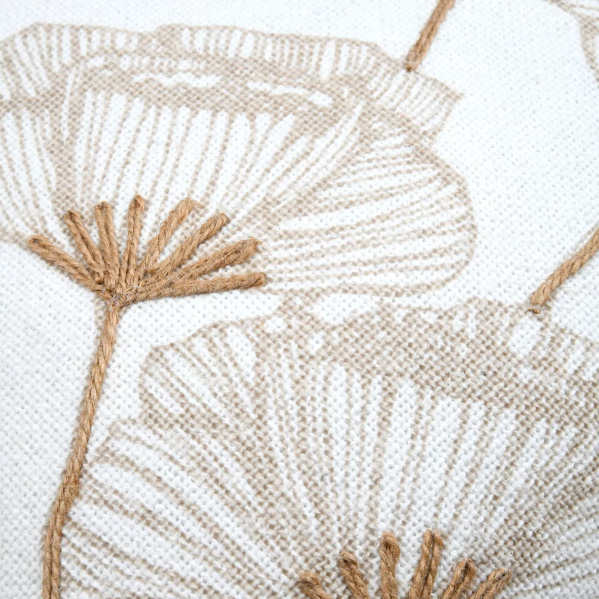 Cuscino quadrato in cotone (45 x 45 cm) Oriana Ecru