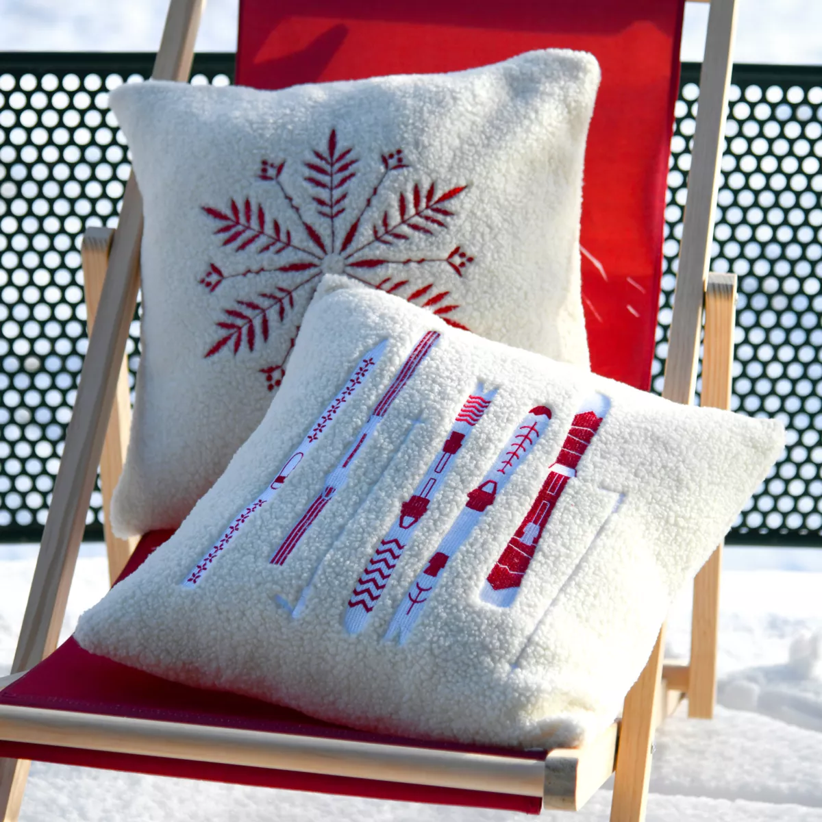 Coussin carré (45 x 45 cm) Bessey Rouge