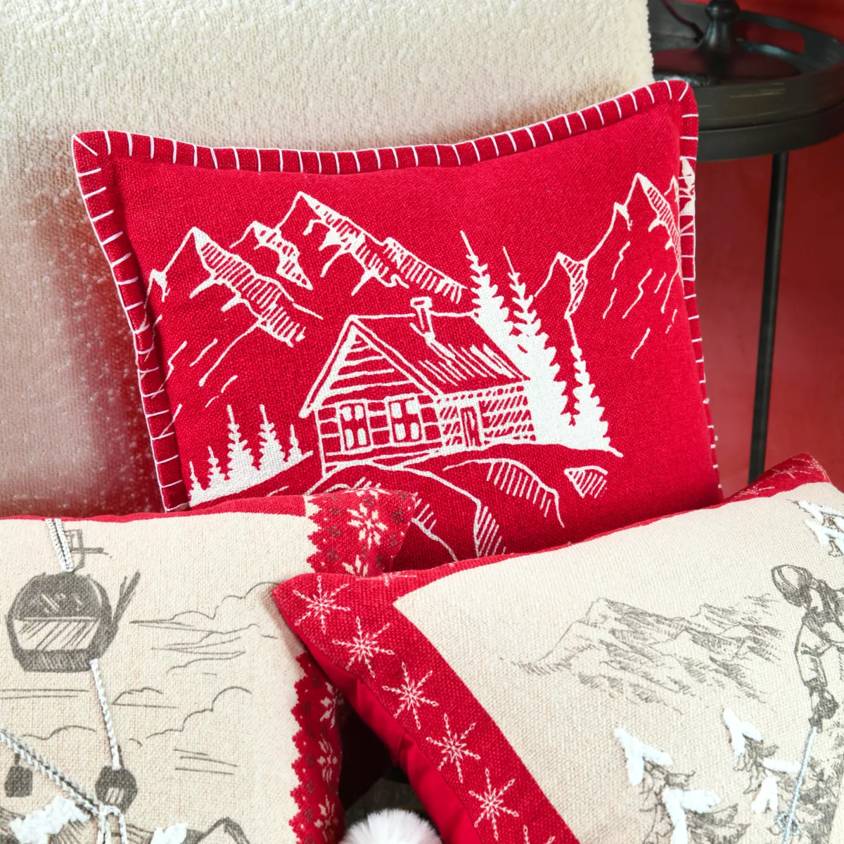 COUSSIN VILLARD ROUGE 45X45