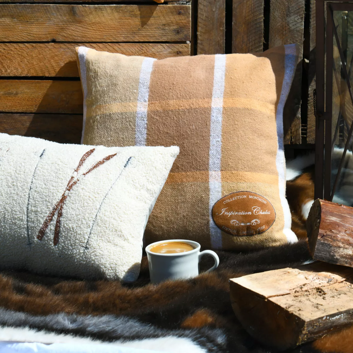 COUSSIN WILDFOREST CAMEL 45X45