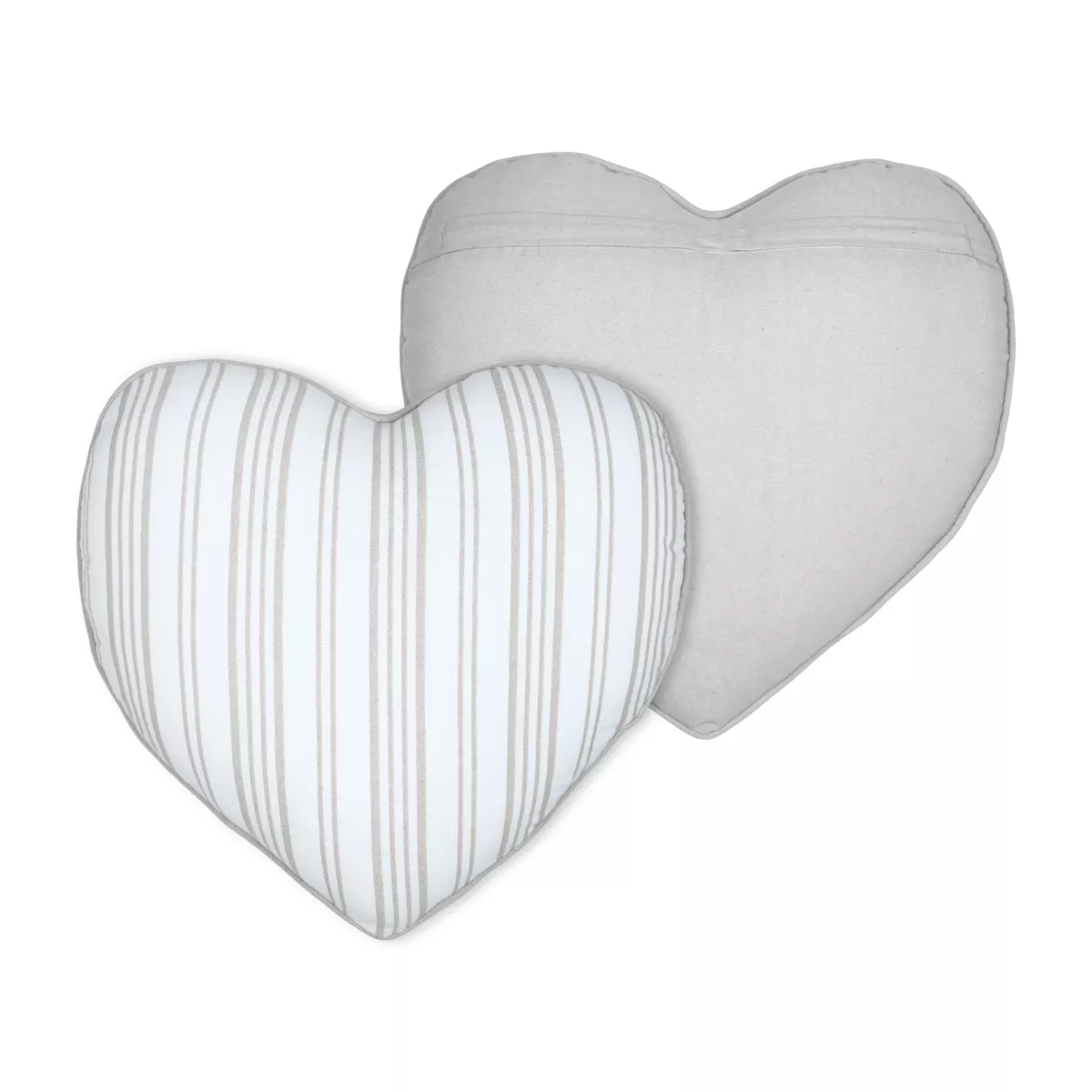 Cuscino a cuore in cotone (45 x 45 cm) Joséphine Ecru