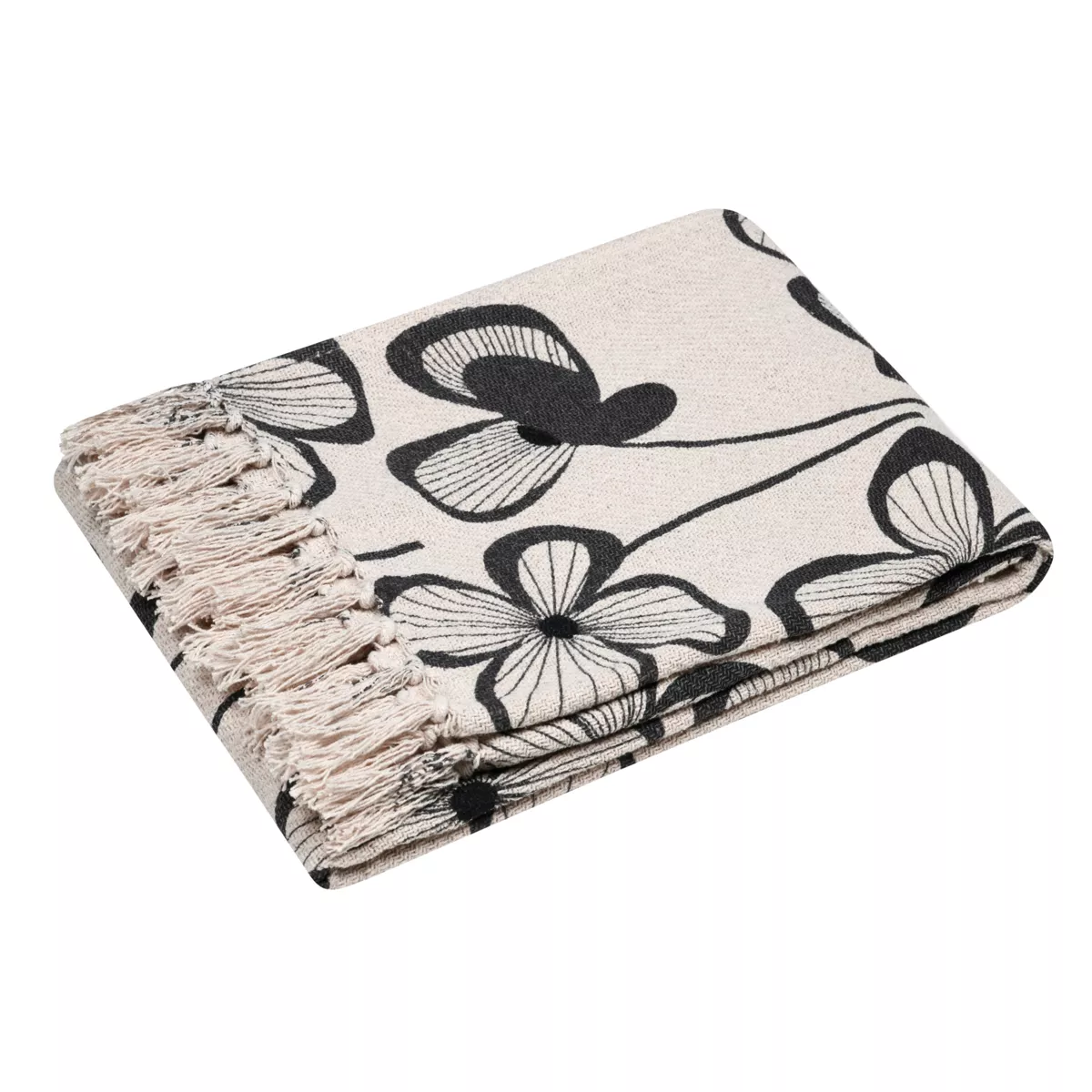 Manta de algodón reciclado (125 x 150 cm) Tilda Marfil