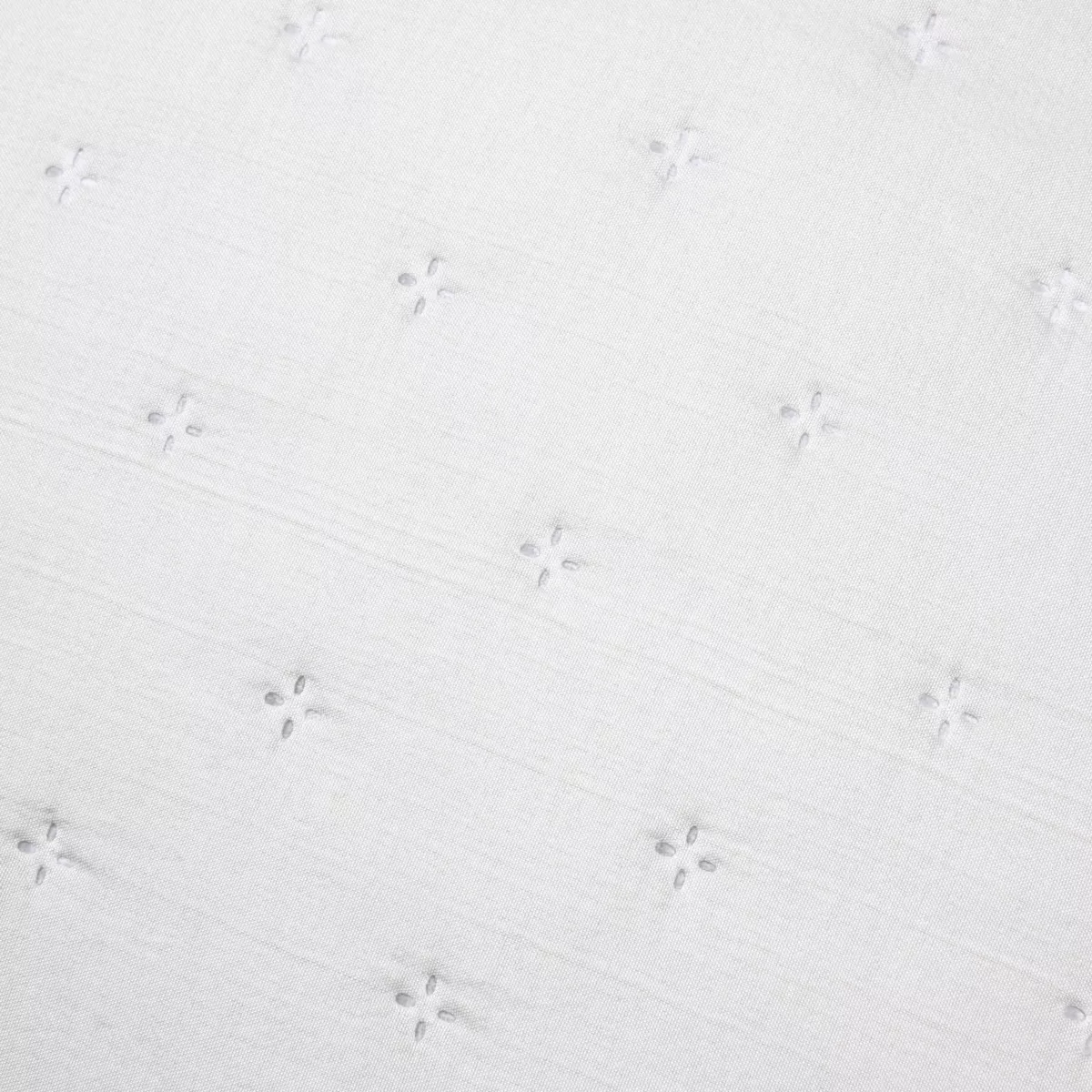 Colcha acolchada Cléo y dos fundas de almohada (240 x 220 cm) Marfil