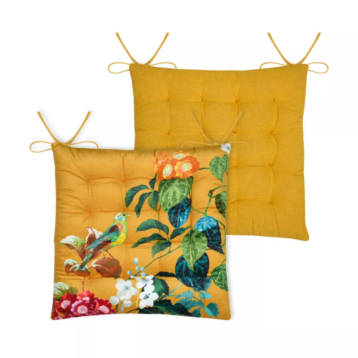 GALETTE DE CHAISE EMMY MOUTARDE 38X38