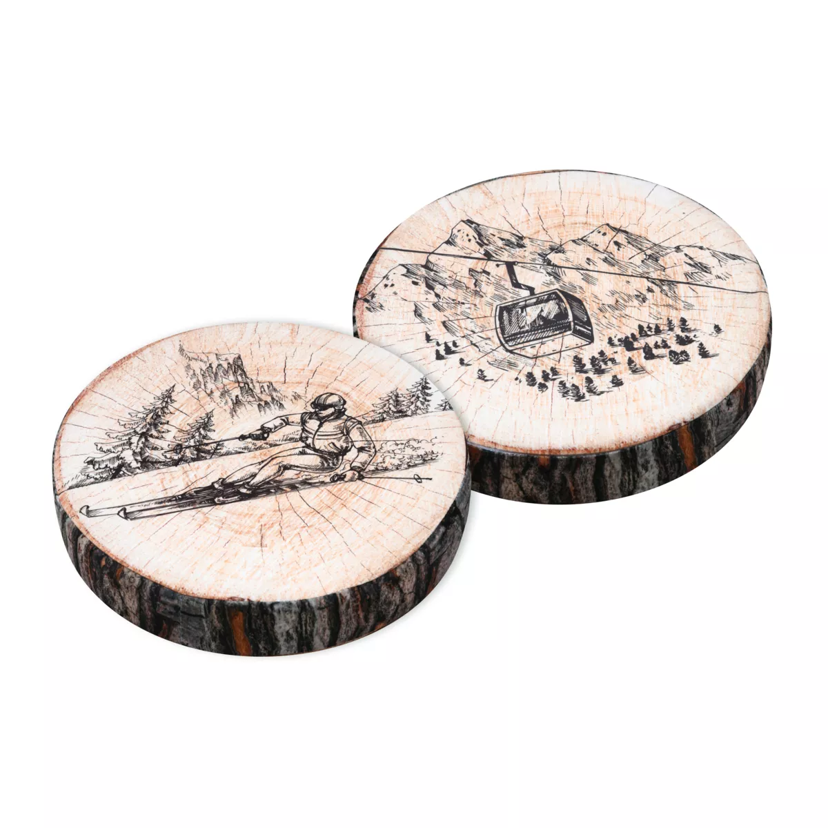 GALETTE DE CHAISE TIGNES BRUN 38X38