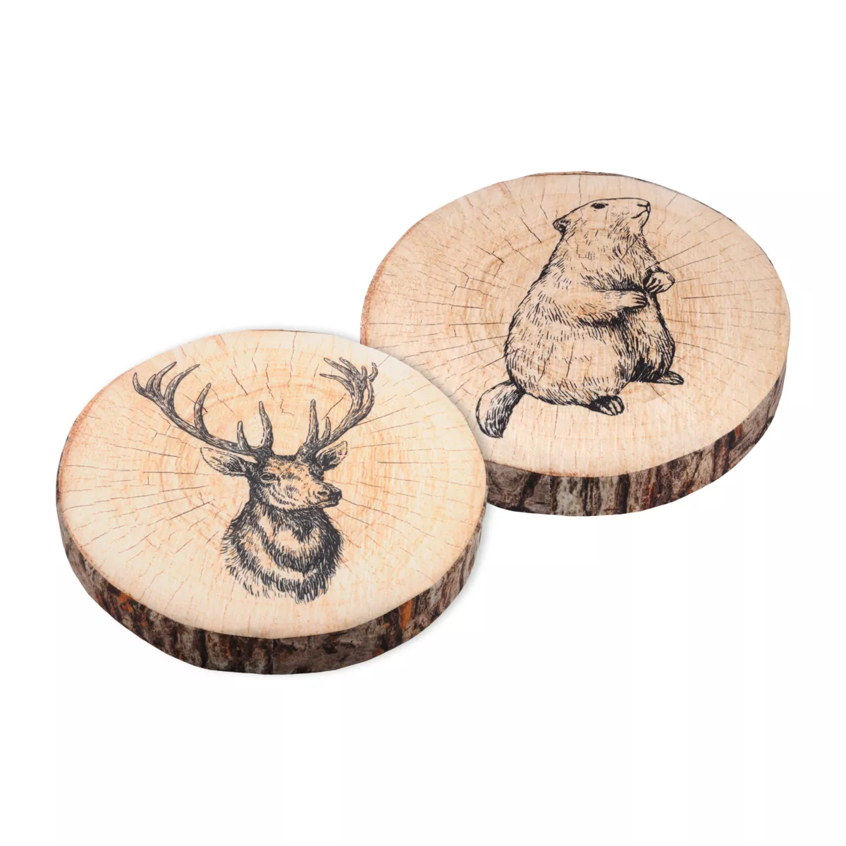 Cuscino per sedia rotondo (38 cm) Gruffy Marrone