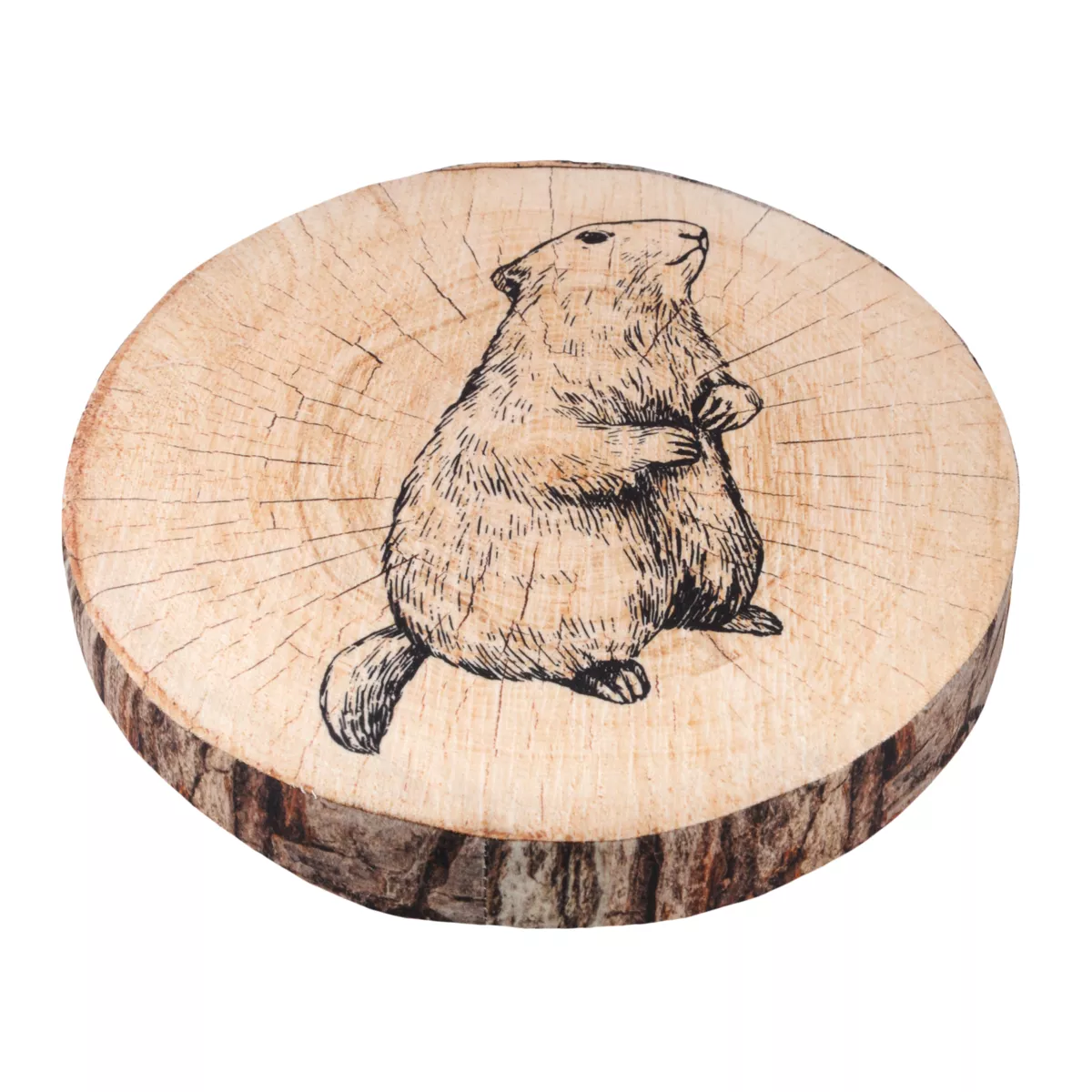 Cuscino per sedia rotondo (38 cm) Gruffy Marrone