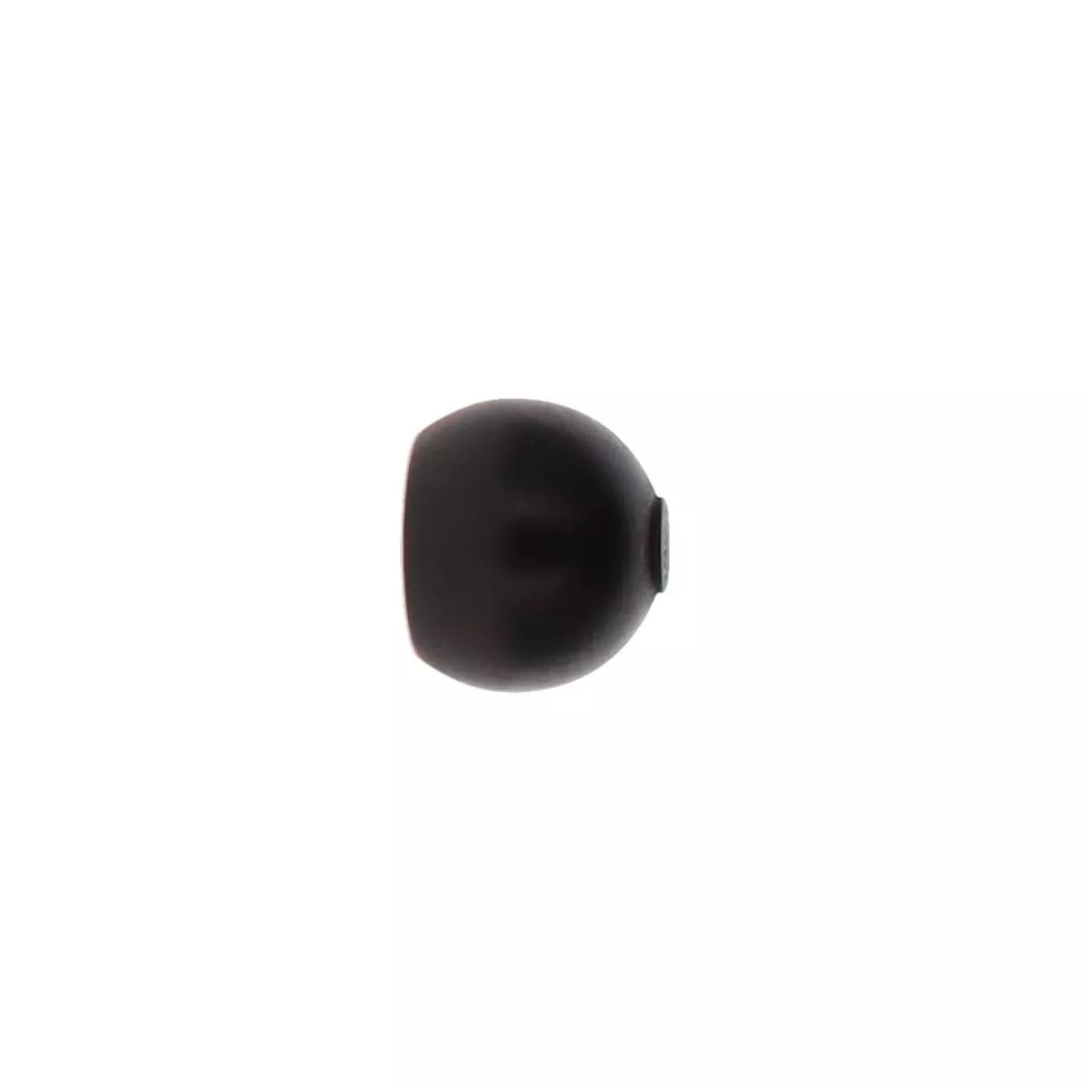 Set di 2 terminali per asta in legno (D28 mm) Nils sfera Nero opaco