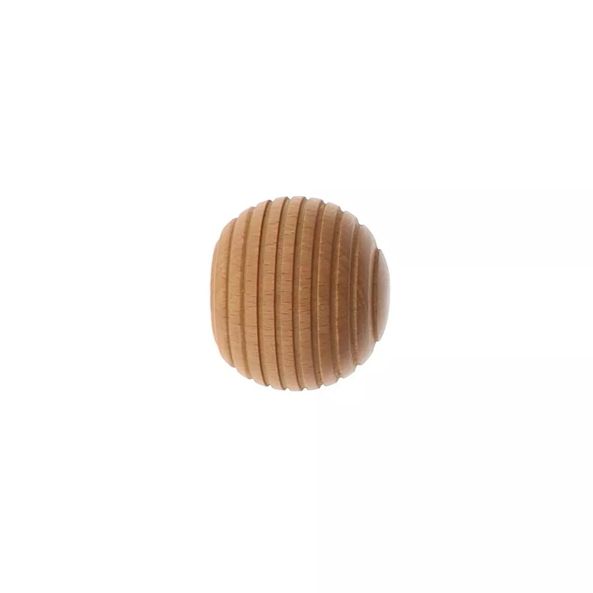 Set di 2 terminali per asta in legno (D28 mm) Nils Galaxie Beige Verniciato