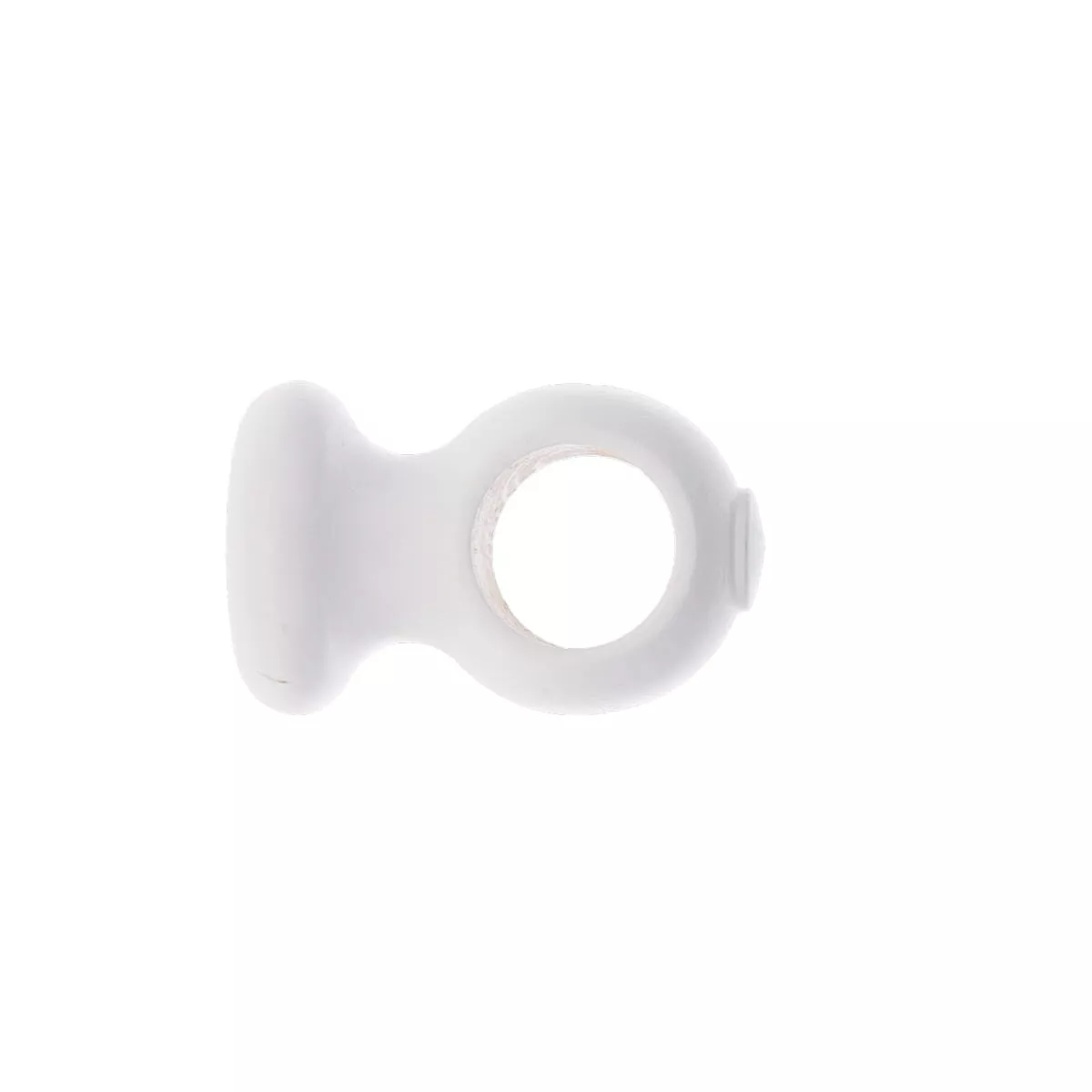 Lote de 2 soportes de techo para barra madera (L50 / D28 mm) Blanco