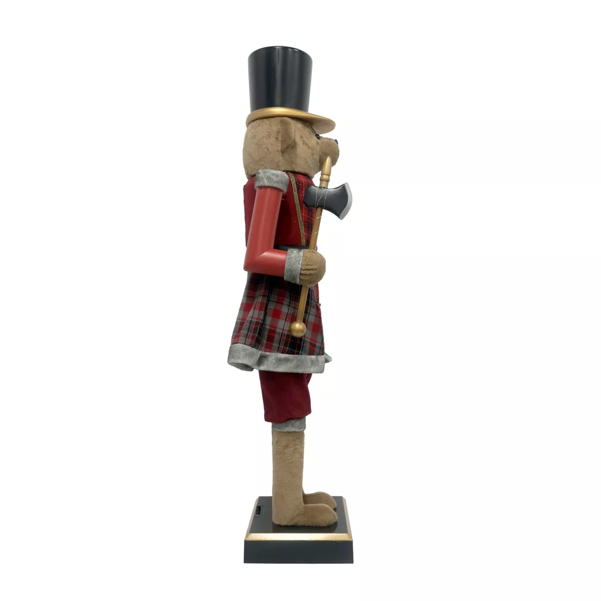 Musicista Schiaccianoci (H154 cm) musicale e animato Teddy rosso
