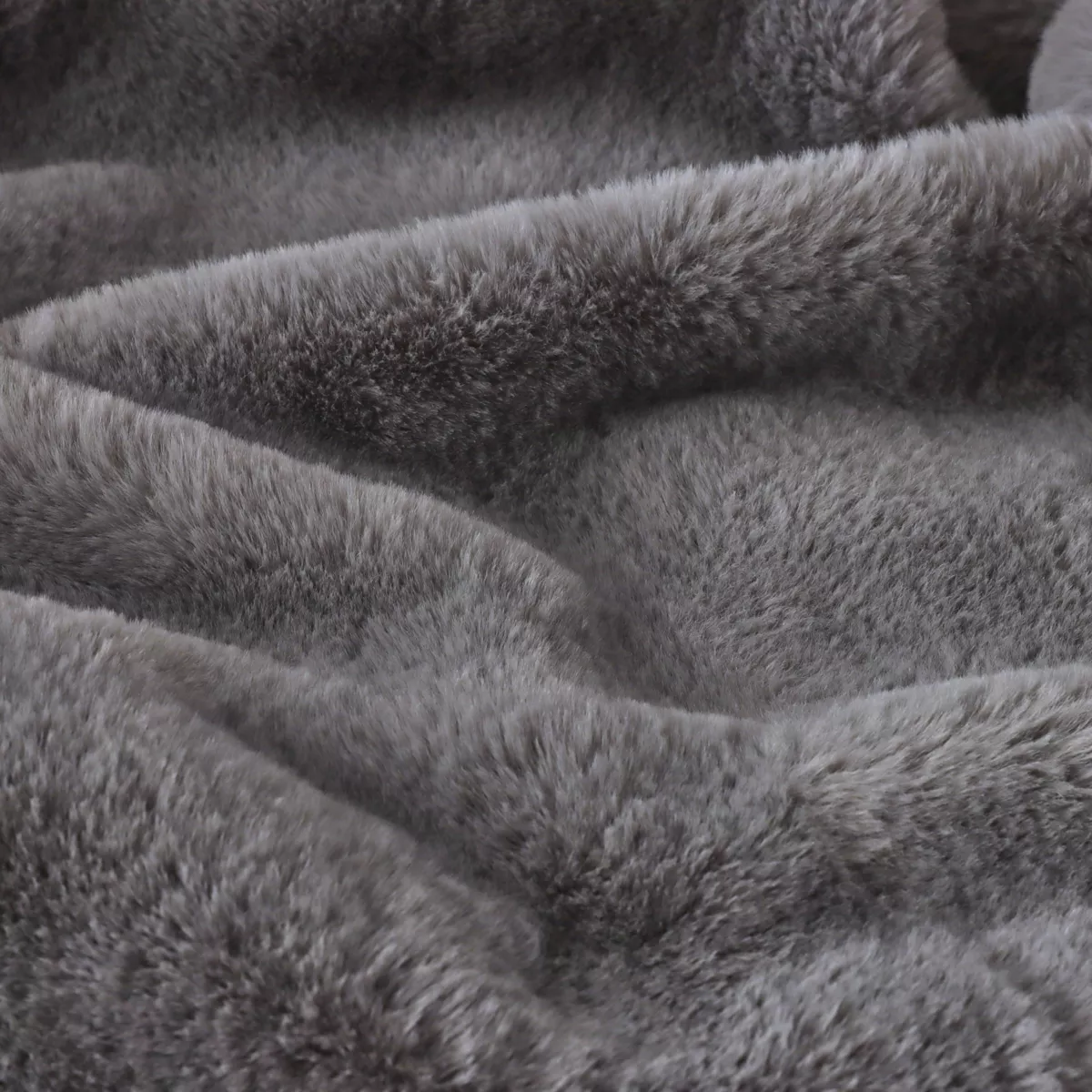 Kunstfelldecke (140 x 200 cm) Finn Anthrazitgrau