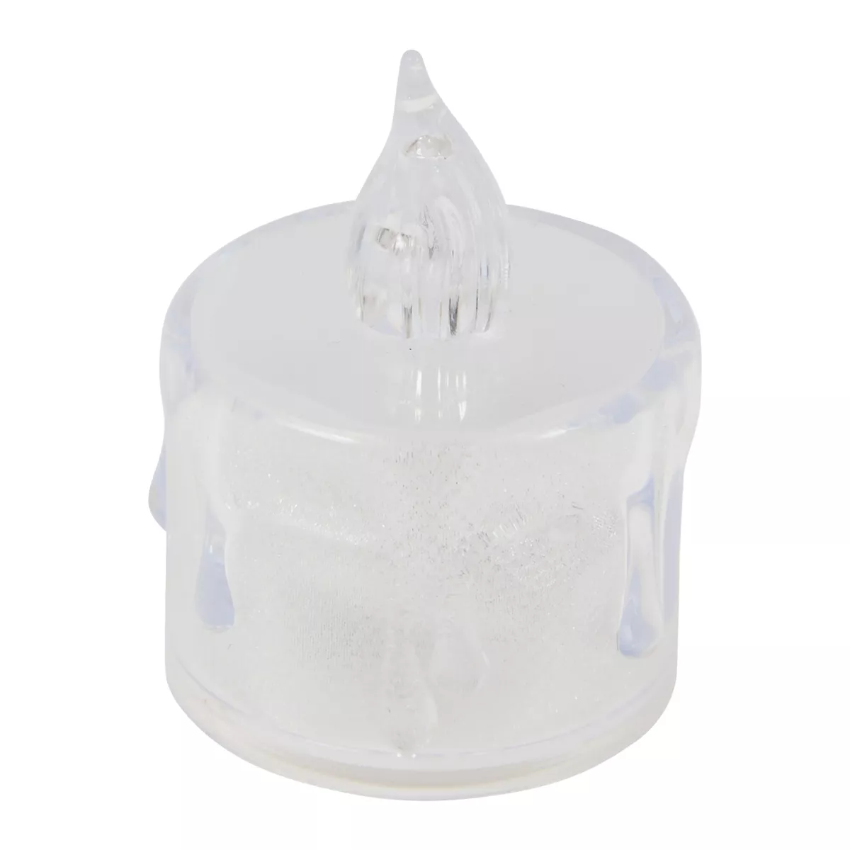 Set di 4 candele LED Tealight Trasparenti e glitterate