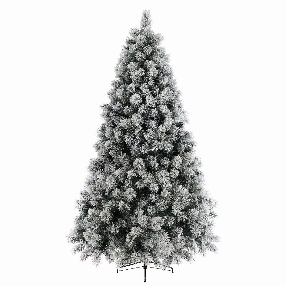 Sapin artificiel de Noël Edmonton H240 cm Vert enneigé 3