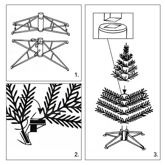Sapin artificiel de Noël Edmonton H210 cm Vert sapin 4