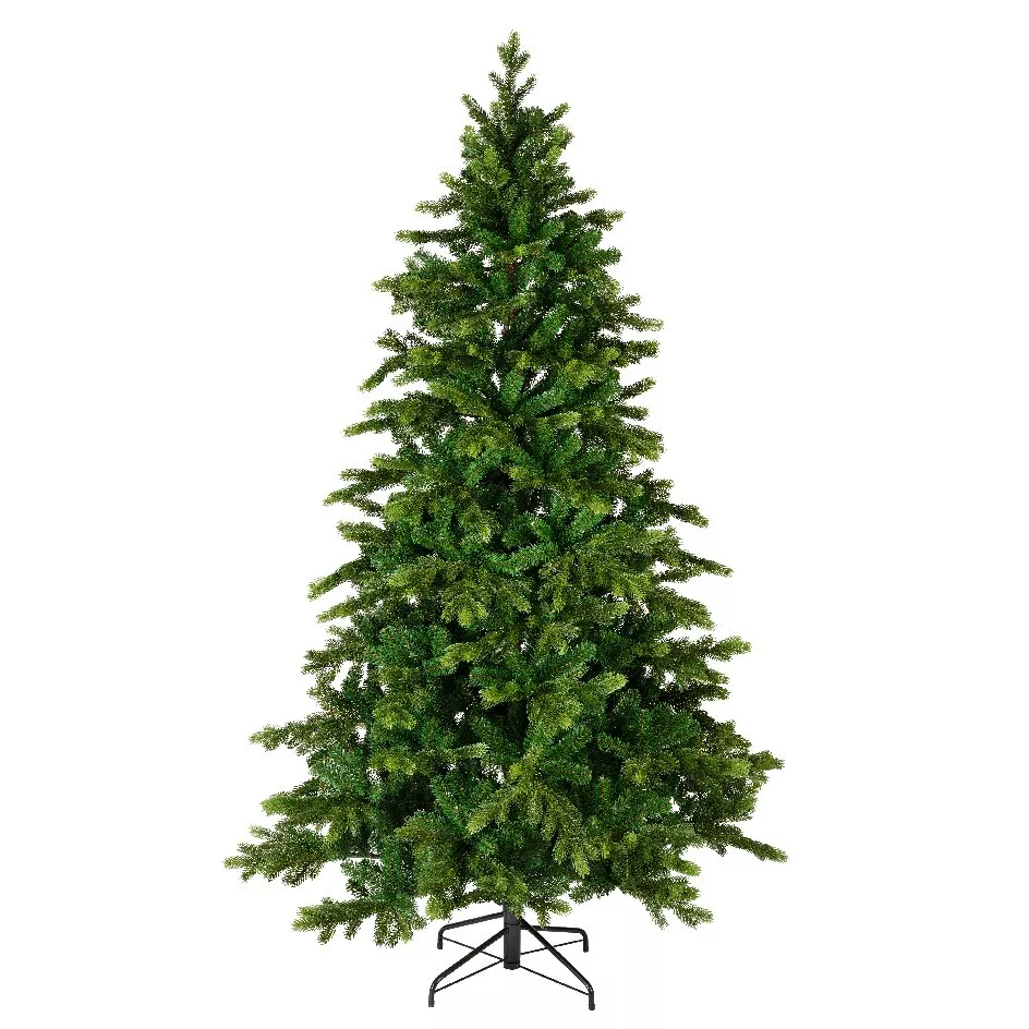 Albero di Natale artificiale Caucasia Nordmann Alt. 240 cm Verde abete