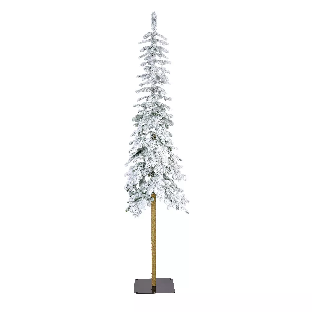 Sapin artificiel de Noël (H180 cm) Sierra Vert enneigé